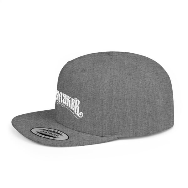 NEW Kingmaker Font (White) Flat Bill Snapback Hat (Multiple Color Options) - Image 6