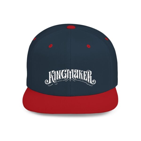 NEW Kingmaker Font (White) Flat Bill Snapback Hat (Multiple Color Options) - Image 34