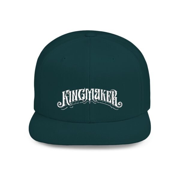 NEW Kingmaker Font (White) Flat Bill Snapback Hat (Multiple Color Options) - Image 22