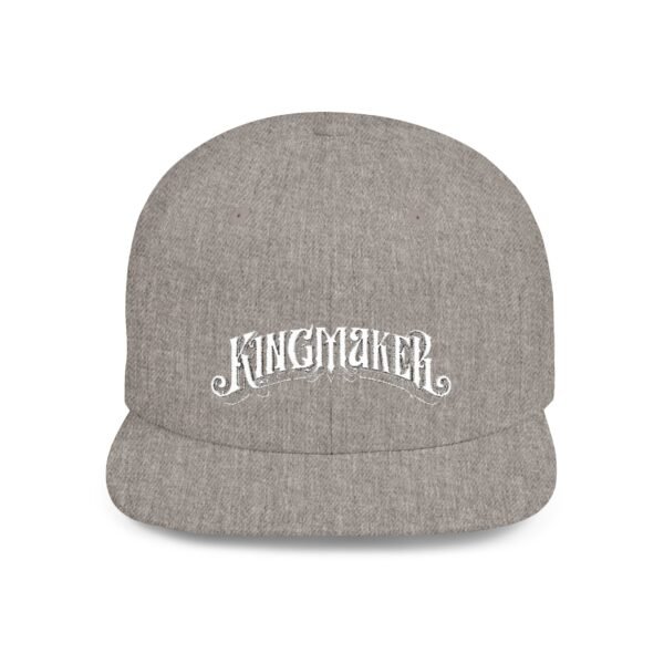 NEW Kingmaker Font (White) Flat Bill Snapback Hat (Multiple Color Options) - Image 40