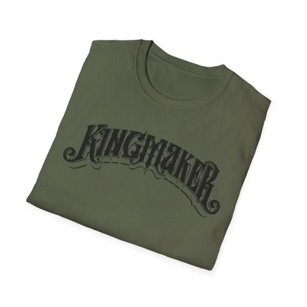 Kingmaker Black Font Fits All Softstyle T-Shirt - Image 26
