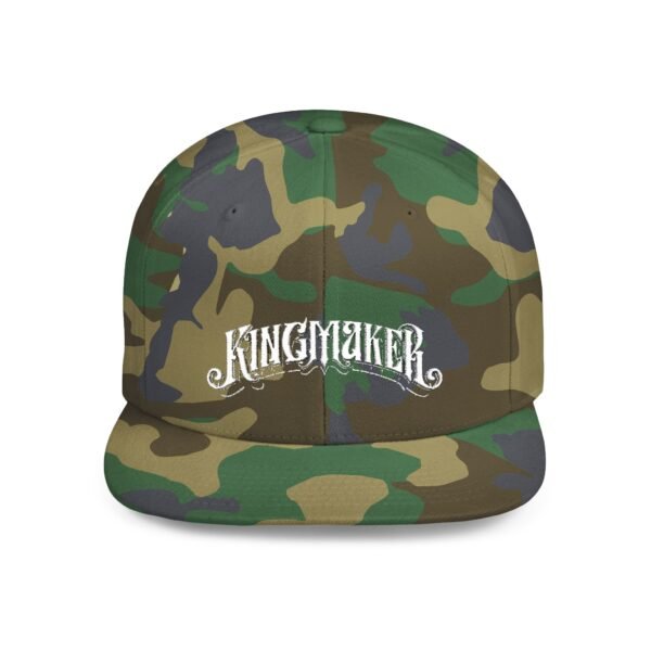 NEW Kingmaker Font (White) Flat Bill Snapback Hat (Multiple Color Options) - Image 19