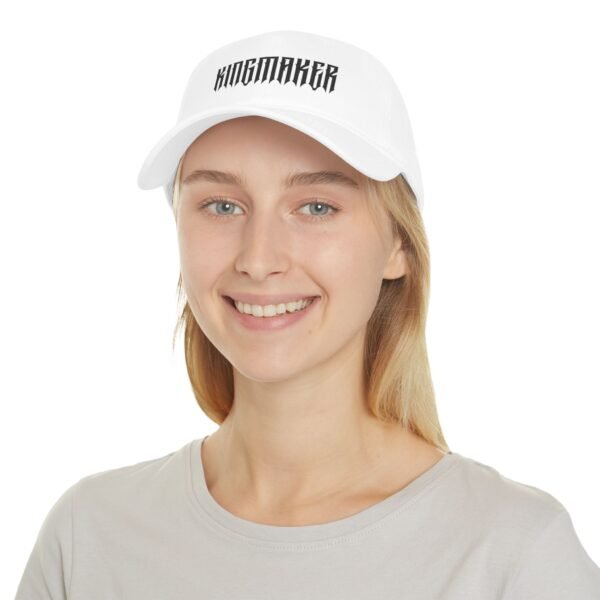 Kingmaker Black Font Low Profile Baseball Cap #2 - Image 8