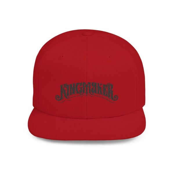 NEW Kingmaker Font (Black) Flat Bill Snapback Hat (Multiple Color Options) - Image 22