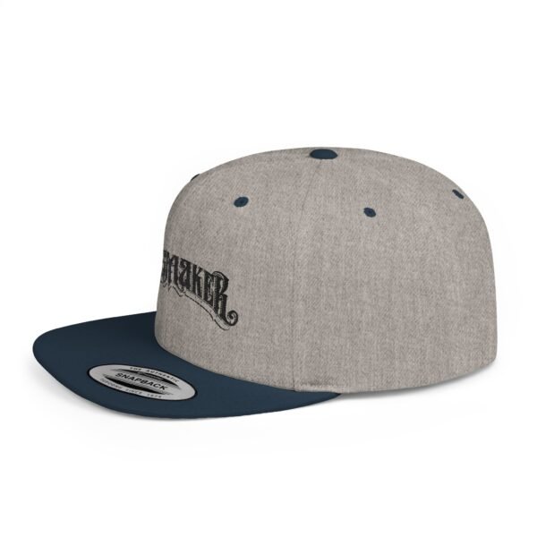 NEW Kingmaker Font (Black) Flat Bill Snapback Hat (Multiple Color Options) - Image 15
