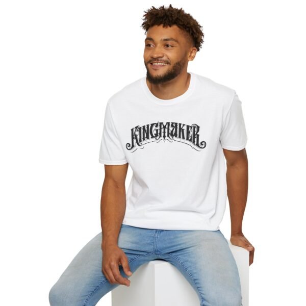 Kingmaker Black Font Fits All Softstyle T-Shirt - Image 4