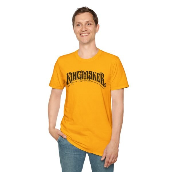 Kingmaker Black Font Fits All Softstyle T-Shirt - Image 20