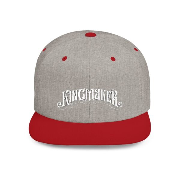 NEW Kingmaker Font (White) Flat Bill Snapback Hat (Multiple Color Options) - Image 13