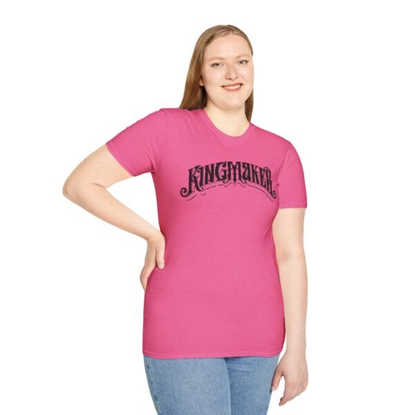 Kingmaker Black Font Fits All Softstyle T-Shirt - Image 45