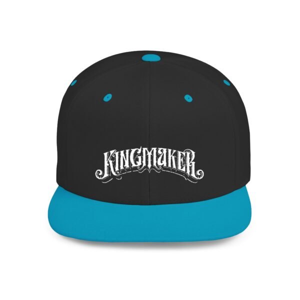 NEW Kingmaker Font (White) Flat Bill Snapback Hat (Multiple Color Options) - Image 58