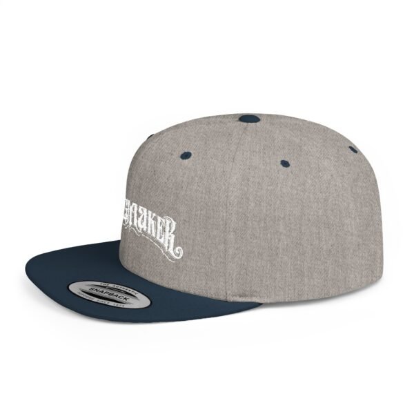 NEW Kingmaker Font (White) Flat Bill Snapback Hat (Multiple Color Options) - Image 9