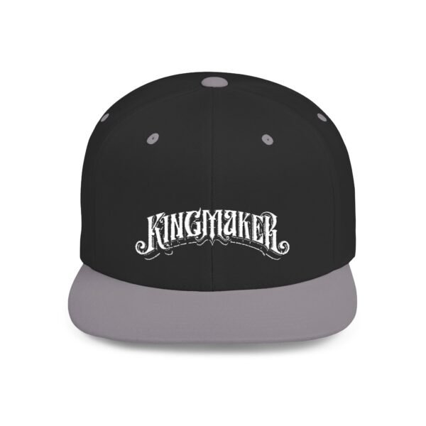 NEW Kingmaker Font (White) Flat Bill Snapback Hat (Multiple Color Options) - Image 55