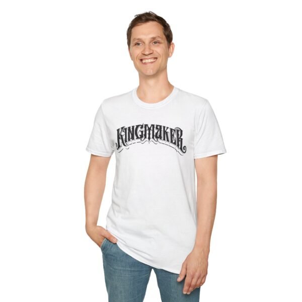 Kingmaker Black Font Fits All Softstyle T-Shirt - Image 3