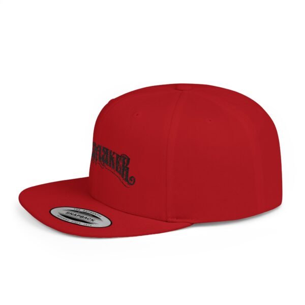 NEW Kingmaker Font (Black) Flat Bill Snapback Hat (Multiple Color Options) - Image 24
