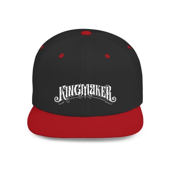 NEW Kingmaker Font (White) Flat Bill Snapback Hat (Multiple Color Options) - Image 52