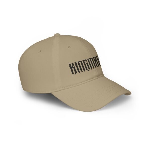 Kingmaker Black Font Low Profile Baseball Cap #2 - Image 3