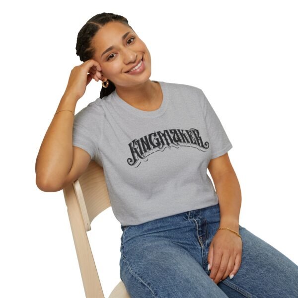 Kingmaker Black Font Fits All Softstyle T-Shirt - Image 17