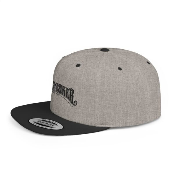 NEW Kingmaker Font (Black) Flat Bill Snapback Hat (Multiple Color Options) - Image 18