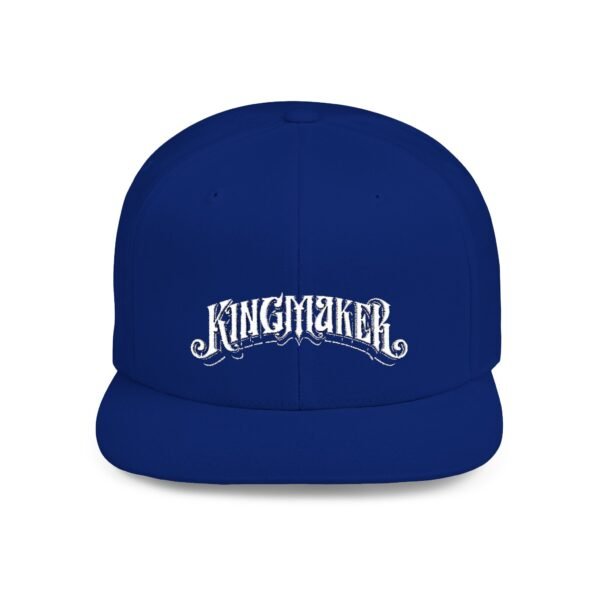 NEW Kingmaker Font (White) Flat Bill Snapback Hat (Multiple Color Options) - Image 25