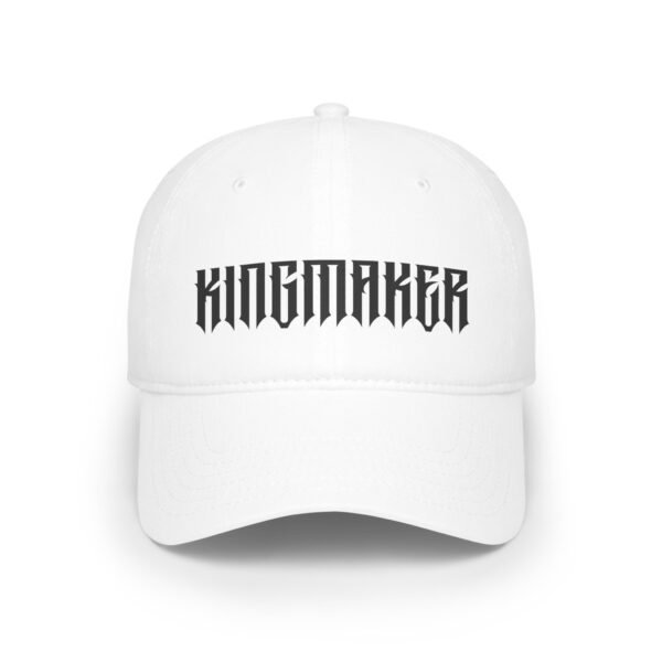 Kingmaker Black Font Low Profile Baseball Cap #2 - Image 5