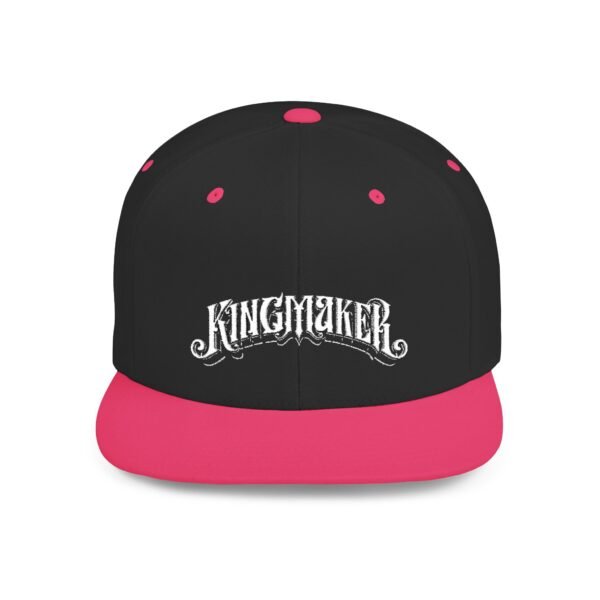 NEW Kingmaker Font (White) Flat Bill Snapback Hat (Multiple Color Options) - Image 49