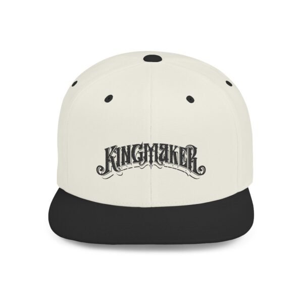 NEW Kingmaker Font (Black) Flat Bill Snapback Hat (Multiple Color Options)