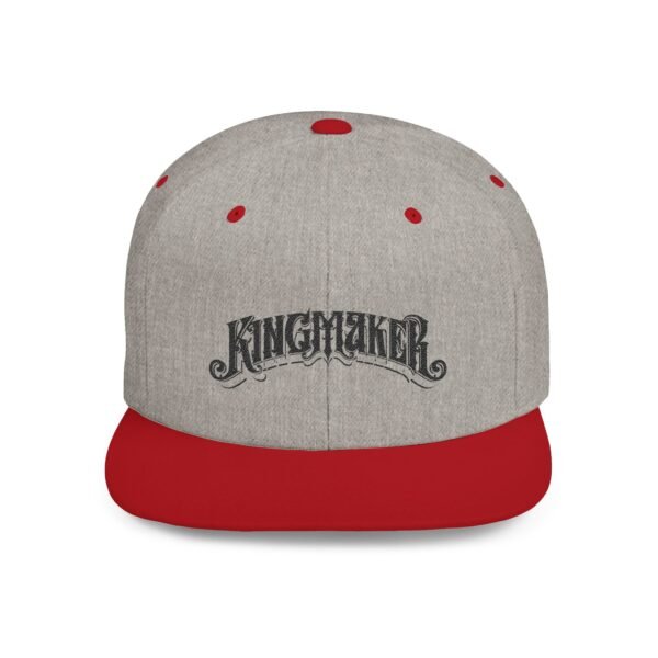 NEW Kingmaker Font (Black) Flat Bill Snapback Hat (Multiple Color Options) - Image 19