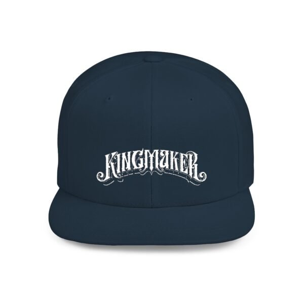 NEW Kingmaker Font (White) Flat Bill Snapback Hat (Multiple Color Options) - Image 28